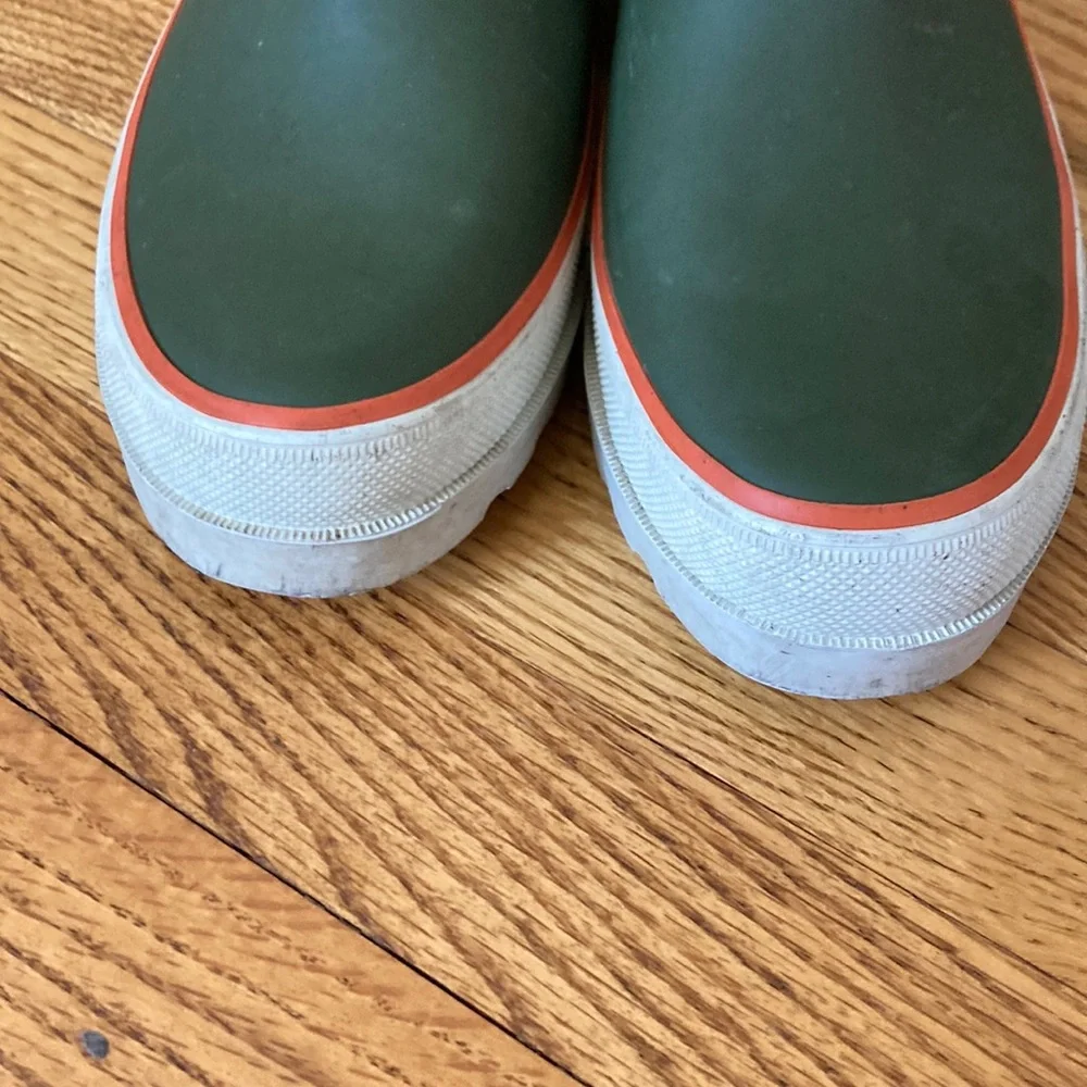 J. Crew Green and White Waterproof Rain & Snow Boots - Picture 3 of 13